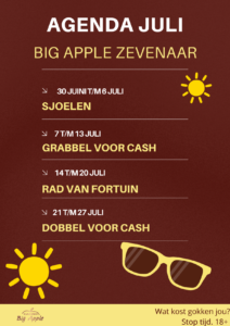 Maandagenda acties Big Apple